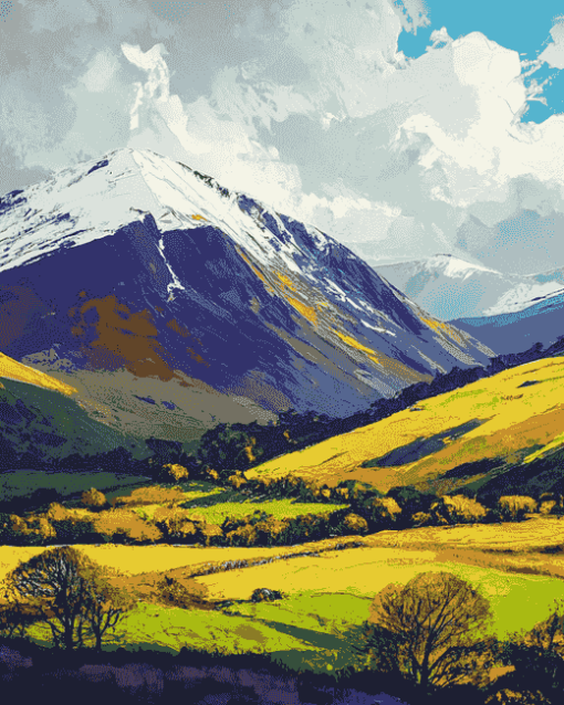 Blencathra Mountain Landscapes Diamond Painting