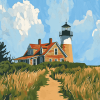 Block Island Southeast Lighthouse Diamond Painting