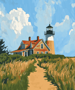 Block Island Southeast Lighthouse Diamond Painting