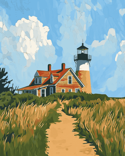 Block Island Southeast Lighthouse Diamond Painting