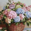 Blooming Hydrangeas and Roses Diamond Painting