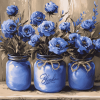 Blossom Blue Flowers Diamond Painting