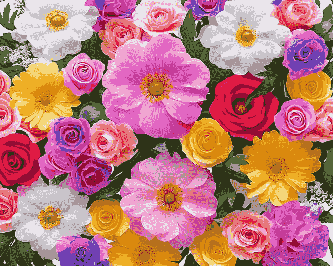 Finalizing Blossoming Roses Artwork