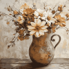 Blossoms in Vintage Vase Diamond Painting