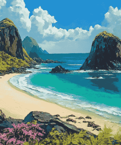 Blue Beach Seascapes Diamond Painting