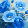 Blue Blossoms Diamond Painting