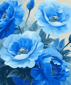 Blue Blossoms Diamond Painting