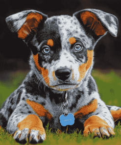 Blue Cattle Dog Puppy Diamond Painting