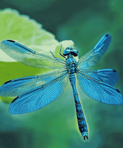 Blue Dragonfly Artwork Diamond Painting