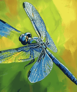 Blue Dragonfly Insect Diamond Painting