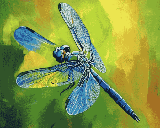 Blue Dragonfly Insect Diamond Painting