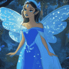 Blue Fairy Disney Fantasy Diamond Painting