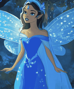 Blue Fairy Disney Fantasy Diamond Painting