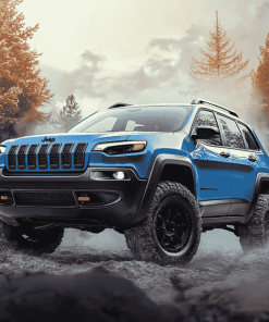 Blue Jeep Cherokee Adventure Diamond Painting