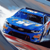 Blue Kyle Larson Racing Car Diamond Painting