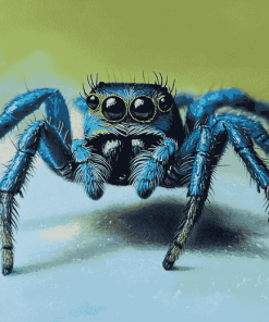 Blue Spider Insect Diamond Painting