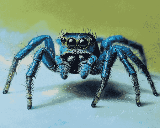 Blue Spider Insect Diamond Painting