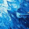 Blue Watercolor Masterpiece Diamond Painting