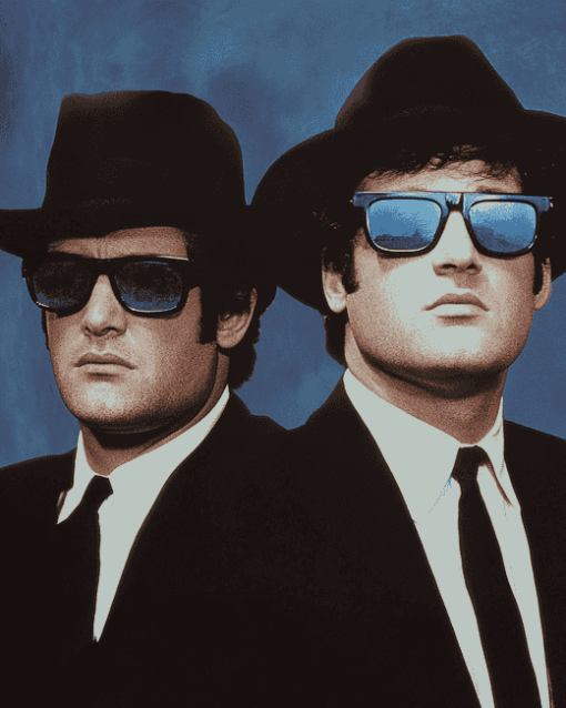 Blues Brothers Movie Characters Diamond Painting