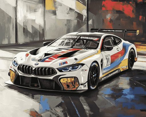 Bmw M8 Gte Engines Diamond Painting