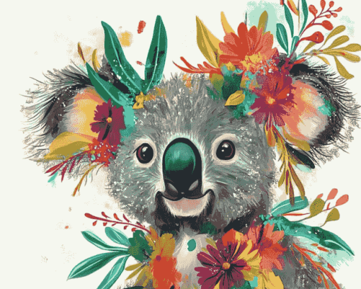 Bohemian Koala Diamond Painting