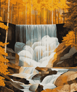 Bond Michigan Waterfall Diamond Painting