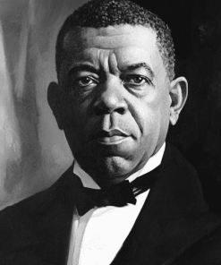 Booker Washington Monochrome Diamond Painting