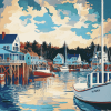 Boothbay Harbor Scenic Diamond Painting