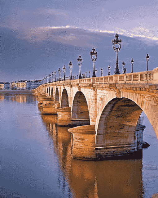 Bordeaux Pont De Pierre France Diamond Painting