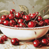 Bountiful Cherry Bowl Diamond Painting