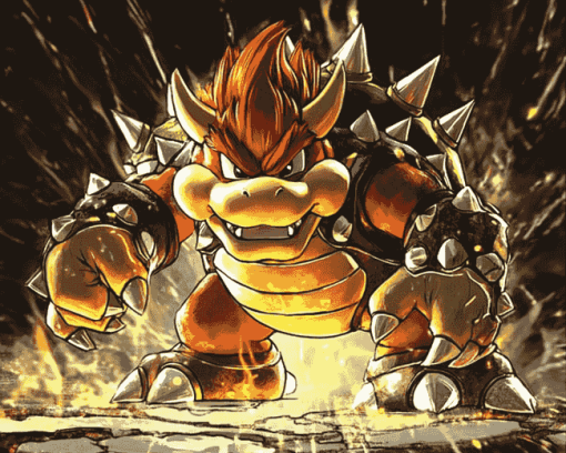 Bowser Cartoon Diamond Painting