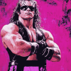 Bret Hart Famous Wrestler Diamond Painting