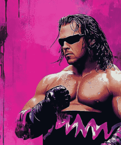 Bret Hart WWE Champion Diamond Painting