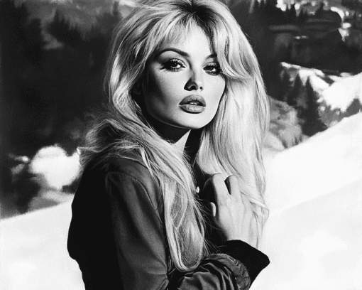 Bridget Bardot Monochrome Diamond Painting