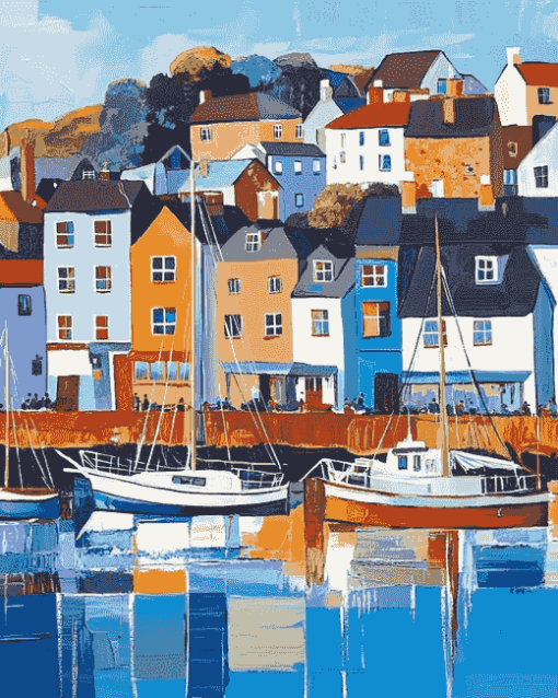 Brixham Buildings Diamond Painting