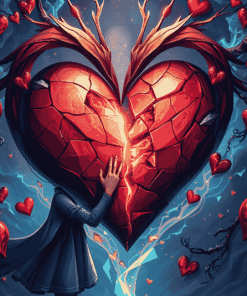 Broken Heart Fantasy Diamond Painting