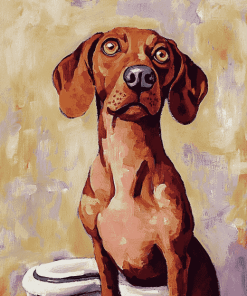 Brown Dog Cartoon Diamond Painting