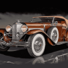 Brown Duesenberg Car Diamond Painting