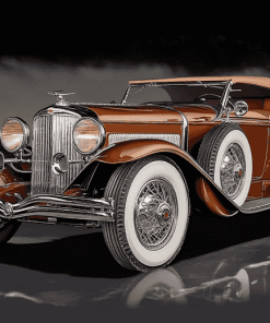 Brown Duesenberg Car Diamond Painting