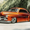 Brown Ford Coupe Diamond Painting