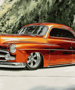 Brown Ford Coupe Diamond Painting