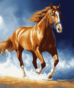 Brown Horse Diamond Painting