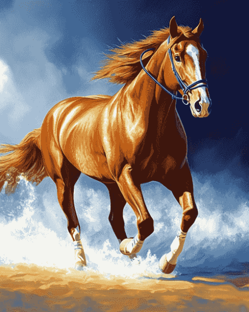 Brown Horse Diamond Painting