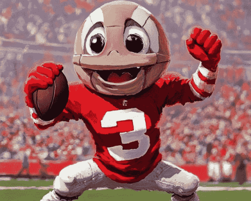 Brutus Buckeye Animation Diamond Painting