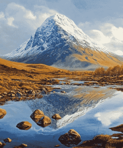 Buachaille Etive Mor Scenic Mountain Diamond Painting