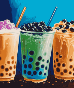 Bubble Tea Inspired Diamond Painting