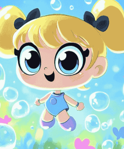 Bubbles Powerpuff Anime Diamond Painting