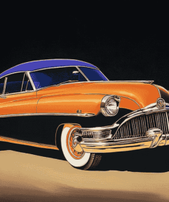 Buick Engine Car Diamond Painting