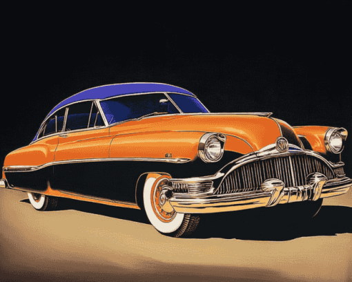 Buick Engine Car Diamond Painting