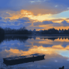 Burnaby Lake Sunrise Landscape Diamond Painting